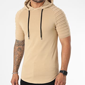  LBO - Tee Shirt Capuche Oversize 2503 Beige