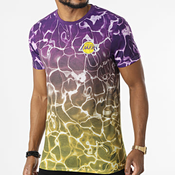  New Era - Tee Shirt Los Angeles Lakers 13083896 Violet Jaune