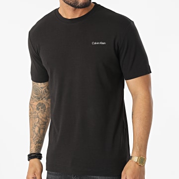 Calvin Klein - Tee Shirt Micro Logo Interlock 9894 Noir