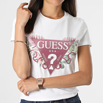  Guess - Tee Shirt Femme Strass W2YI29-J1311 Blanc