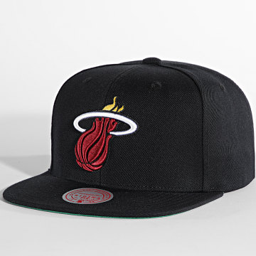  Mitchell and Ness - Casquette Snapback Top Spot Miami Heat Noir
