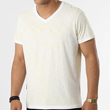 Paname Brothers - Camiseta Tono-B Blanco Amarillo Brezo