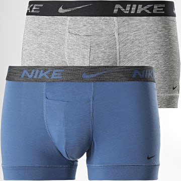  Nike - Lot De 2 Boxers Dri-Fit ReLux KE1077 Bleu Gris Chiné
