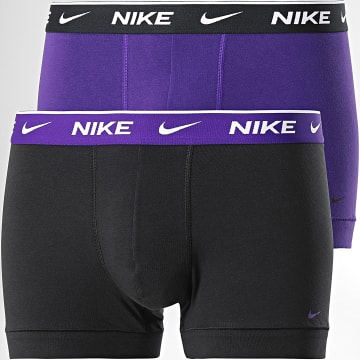  Nike - Lot De 2 Boxers Everyday Cotton Stretch KE1085 Violet Noir