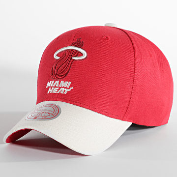  Mitchell and Ness - Casquette Snapback Off Team Miami Heat Rouge