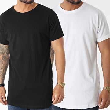  Urban Classics - Lot De 2 Tee Shirts Oversize PP1561 Blanc Noir