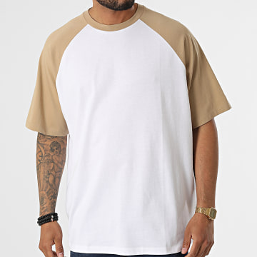 Urban Classics - Tee Shirt Raglan Oversize TB4908 Blanc Beige