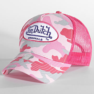  Von Dutch - Casquette Trucker Boston Rose Camouflage