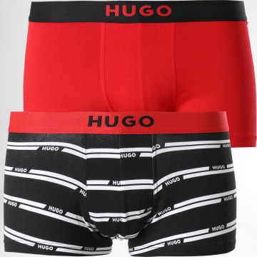  HUGO - Lot De 2 Boxers 50473786 Noir Rouge