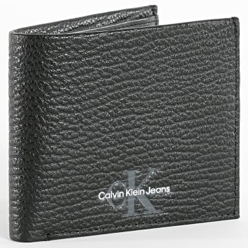  Calvin Klein - Portefeuille Mono Textured Bifold 9498 Noir