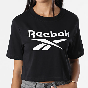  Reebok - Tee Shirt Crop Femme HB2276 Noir