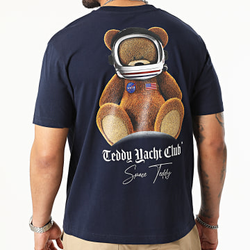  Teddy Yacht Club - Collab NASA Tee Shirt Oversize Space Teddy Moon Bleu Marine