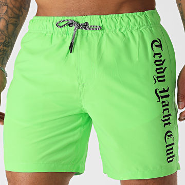 Teddy Yacht Club - Short De Bain Flash Series Vert Fluo