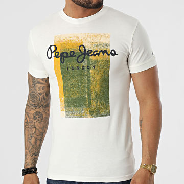  Pepe Jeans - Tee Shirt Sawyer PM508542 Blanc Cassé