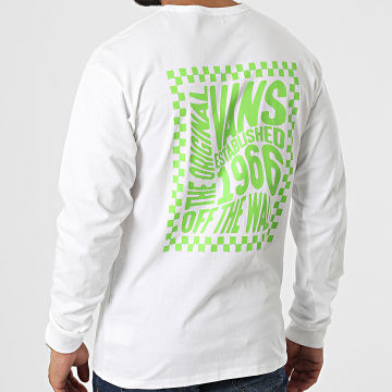  Vans - Tee Shirt Manches Longues Off The Wall Blanc