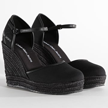  Calvin Klein - Sandales Femme Wedge Close Toe 0569 Black