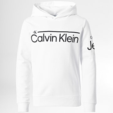  Calvin Klein - Sweat Capuche 1296 Blanc