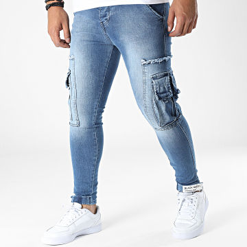 Black Needle - Jeans slim DHZ-3729 Blu Denim