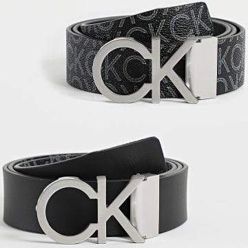 Calvin Klein - Cinto reversível e ajustável New Mono 0075 Preto