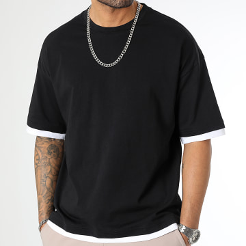  LBO - Tee Shirt Oversize Large Avec Details 2591 Noir
