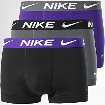  Nike - Lot De 3 Boxers Dri-FIT Essential Micro KE1156 Noir Gris Violet
