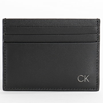  Calvin Klein - Porte-Cartes Smooth CK 0076 Noir