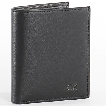  Calvin Klein - Portefeuille Smooth CK Mini 0077 Noir