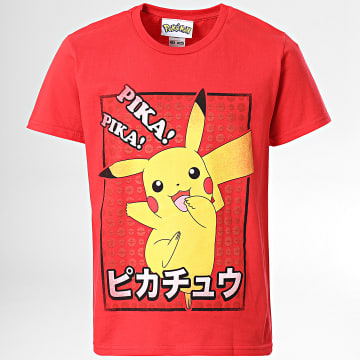  Pokémon - Tee Shirt Enfant Pika Rouge