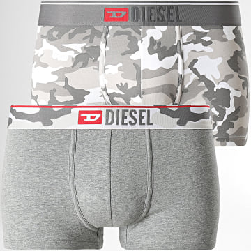  Diesel - Lot De 2 Boxers Damien 00SMKX Gris Chiné Camouflage