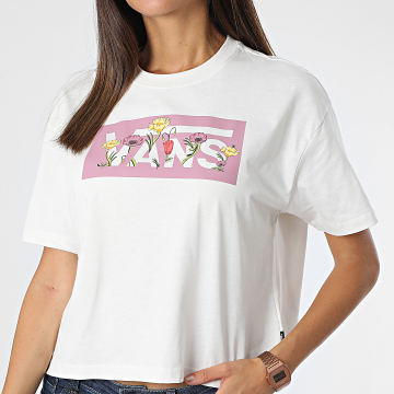  Vans - Tee Shirt Femme Tussy Boxy A7RTG Blanc