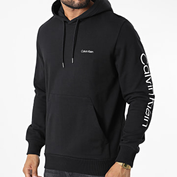  Calvin Klein - Sweat Capuche Sleeve Placement Logo 9696 Noir