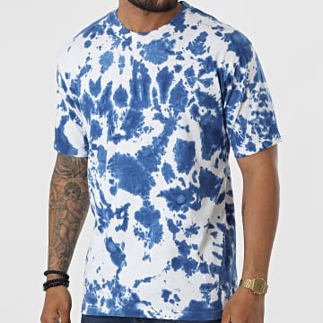 Frilivin - Tee Shirt Tie Dye FL Bleu Blanc