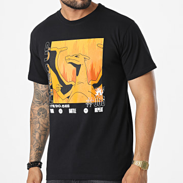  Pokémon - Tee Shirt Dracofeu Noir