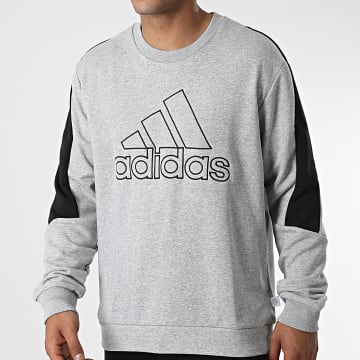 Adidas Sportswear - Sweat Crewneck FI BOS HC5860 Gris Chiné