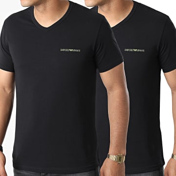  Emporio Armani - Lot De 2 Tee Shirts 111849 2F717 Noir