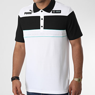  Puma - Polo Manches Courtes MAPF1 SDS 534892 Blanc