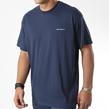  Carhartt - Tee Shirt Nils I030111 Bleu Marine