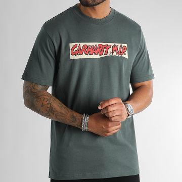  Carhartt - Tee Shirt Sign Painter I030172 Vert Kaki