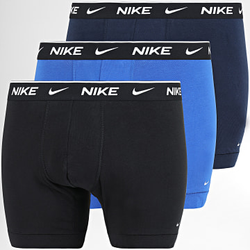  Nike - Lot De 3 Boxers KE1007 Noir Bleu Marine