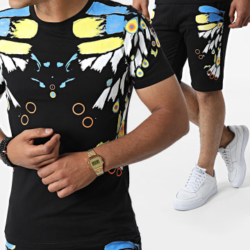  Classic Series - Ensemble Tee Shirt Et Short Jogging BC013 Noir
