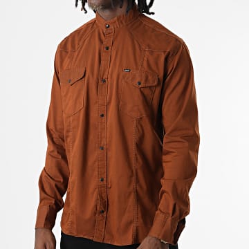 Classic Series - Camisa marrón de manga larga