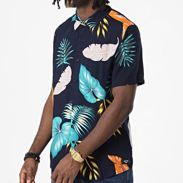  Zelys Paris - Chemise Manches Courtes Floral Cacia Bleu Marine