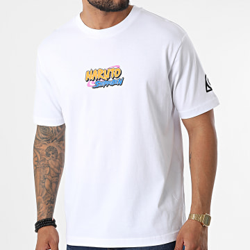  Naruto - Tee Shirt Oversize Large Colored Logo Blanc Noir