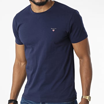  Gant - Tee Shirt Original Slim 234102 Bleu Marine