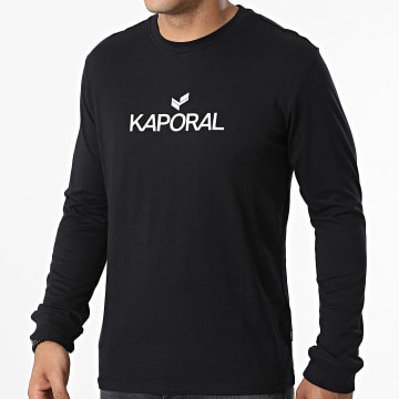  Kaporal - Tee Shirt Manches Longues Peres Noir