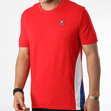  Le Coq Sportif - Tee Shirt Tricolore 2210809 Rouge