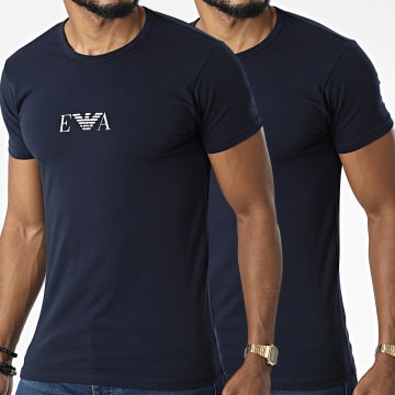  Emporio Armani - Lot De 2 Tee Shirts 111267-CC715 Bleu Marine