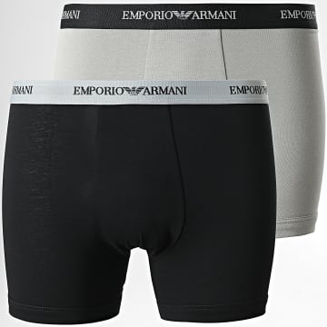  Emporio Armani - Lot De 2 Boxers 111268 CC717 Noir Gris