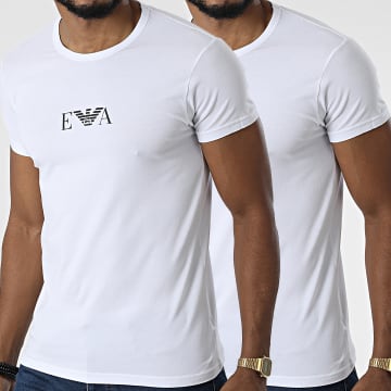  Emporio Armani - Lot de 2 Tee Shirts 111267-CC715 Blanc