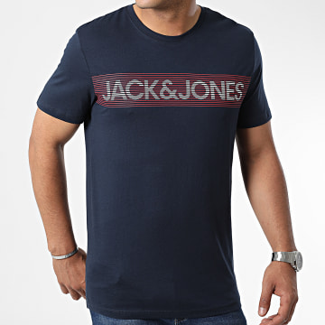  Jack And Jones - Tee Shirt Corp Logo Bleu Marine